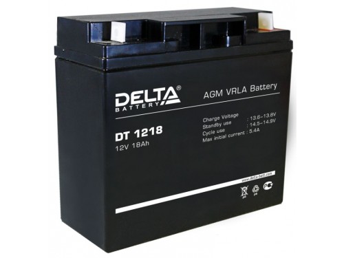 Аккумулятор 12 V 18,0 Ah Delta